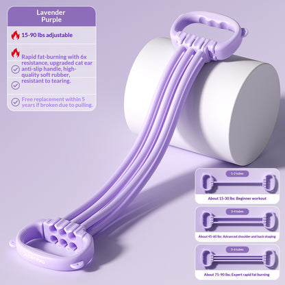 6-Loop Resistance Band for Yoga, Stretching & Full-Body Workout™